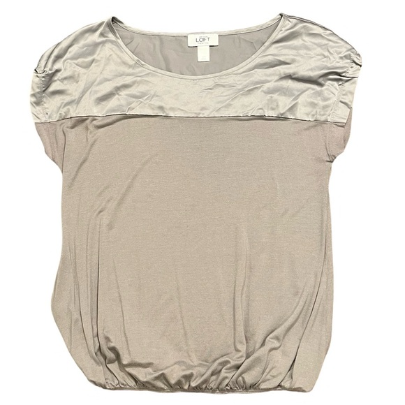 🩶 LOFT Maternity Top | Size Small | Gray | Soft | Dressy + Casual - Picture 1 of 8